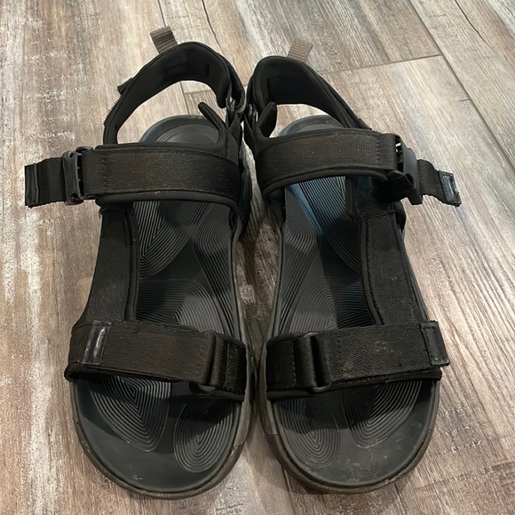 Ozark Trail Black Sandal Double Adjustable Straps Open Toe Water Shoes size 7 - Picture 1 of 10